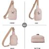 imageBOSTANTEN Small Sling Bag Crossbody Bags for Women Trendy Crossbody Purse Leather Chest BagApinksmall