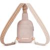imageBOSTANTEN Small Sling Bag Crossbody Bags for Women Trendy Crossbody Purse Leather Chest BagApinksmall