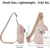 imageBOSTANTEN Small Sling Bag Crossbody Bags for Women Trendy Crossbody Purse Leather Chest BagApinksmall