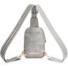 imageBOSTANTEN Small Sling Bag Crossbody Bags for Women Trendy Crossbody Purse Leather Chest BagAtwilight Greysmall