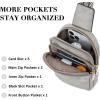 imageBOSTANTEN Small Sling Bag Crossbody Bags for Women Trendy Crossbody Purse Leather Chest BagAtwilight Greysmall