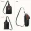 imageBOSTANTEN Small Sling Bag Crossbody Bags for Women Trendy Crossbody Purse Leather Chest BagDblackmedium
