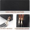imageBOSTANTEN Small Sling Bag Crossbody Bags for Women Trendy Crossbody Purse Leather Chest BagDblackmedium