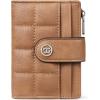 imageBOSTANTEN Small Sling Bag for Women Leather Crossbody Bags ampamp Small Wallet for Women Leather RFID Blocking Card Holder Bifold Compact Wallets With Zipper Coin Pocket Camel