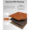 imageBOSTANTEN Womens Leather Wallets RFID Blocking Large Capacity Trifold Card Holder Ladies Phone Clutch BrownABrownoil wax