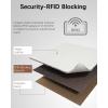 imageBOSTANTEN Womens Leather Wallets RFID Blocking Large Capacity Trifold Card Holder Ladies Phone Clutch BrownBBrownBeigeoil wax