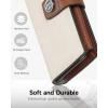 imageBOSTANTEN Womens Leather Wallets RFID Blocking Large Capacity Trifold Card Holder Ladies Phone Clutch BrownDBeigeBrown