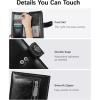 imageBOSTANTEN Womens Leather Wallets RFID Blocking Large Capacity Trifold Card Holder Ladies Phone Clutch BrownDBlack