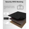 imageBOSTANTEN Womens Leather Wallets RFID Blocking Large Capacity Trifold Card Holder Ladies Phone Clutch BrownDBlack