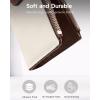 imageBOSTANTEN Womens Leather Wallets RFID Blocking Large Capacity Trifold Card Holder Ladies Phone Clutch BrownFBeigeBrownVegan