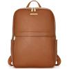 imageBOSTANTEN Genuine Leather 156 inch Laptop Backpack Purse for Women College Casual Backpack Travel Bag1brown