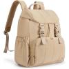 imageBOSTANTEN Puffer Backpack for Women 156 Inch College Laptop Backpack with RFID Pocket Water Resistant Casual Travel Daypack KhakiKhaki