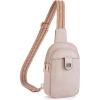 imageBOSTANTEN Small Sling Bag Crossbody Bags for Women Trendy Crossbody Purse Leather Chest BagApinksmall