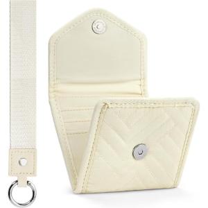 imageBOSTANTEN Card Holder Wallet RFID Slim Wallet for Women Trifold Small Wallets Woman with Zipper Coin Pocket ampamp Keychain Wristlet BeigeZLight Beige