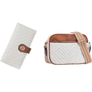 imageBOSTANTEN Quilted Crossbody Bags for Women  Slim Wallet Women Leather RFID Blocking Credit Card Holder