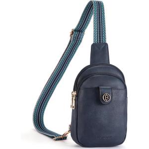 imageBOSTANTEN Small Sling Bag Crossbody Bags for Women Trendy Crossbody Purse Leather Chest BagAblue