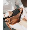 imageBOSTANTEN Credit Card Holder Wallet RFID Double Zipper Small Wallet for Women Leather Keychain Wallet with Tassel BlueBlack