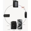 imageBOSTANTEN Credit Card Holder Wallet RFID Double Zipper Small Wallet for Women Leather Keychain Wallet with Tassel BlueTasselBlack