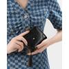 imageBOSTANTEN Credit Card Holder Wallet RFID Double Zipper Small Wallet for Women Leather Keychain Wallet with Tassel BlueTasselBlack