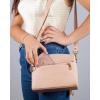 imageBOSTANTEN Credit Card Holder Wallet RFID Double Zipper Small Wallet for Women Leather Keychain Wallet with Tassel BlueTasselPink