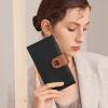 imageBOSTANTEN Leather Wallets for Women Large RFID Blocking Slim Bifold Purse Card Holder with Zipper Pocket1BlackBrown