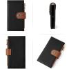 imageBOSTANTEN Leather Wallets for Women Large RFID Blocking Slim Bifold Purse Card Holder with Zipper Pocket1BlackBrown