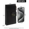 imageBOSTANTEN Leather Wallets for Women Large RFID Blocking Slim Bifold Purse Card Holder with Zipper Pocket2Black