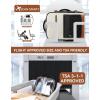imageBOSTANTEN Travel Backpack For Women TSA Carry On Backpack for Airplanes Personal Item Backpack Fits 156 Inch Laptop with USBTypeC Charging Port Weekender Overnight Daypack with 2 Packing CubesBeigeblackbrown3pcs