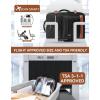 imageBOSTANTEN Travel Backpack For Women TSA Carry On Backpack for Airplanes Personal Item Backpack Fits 156 Inch Laptop with USBTypeC Charging Port Weekender Overnight Daypack with 2 Packing CubesBlackbrown3pcs