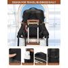 imageBOSTANTEN Travel Backpack For Women TSA Carry On Backpack for Airplanes Personal Item Backpack Fits 156 Inch Laptop with USBTypeC Charging Port Weekender Overnight Daypack with 2 Packing CubesBeigeblackbrown3pcs