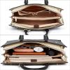 imageBOSTANTEN Briefcase for Women 156 Inch Genuine Leather Laptop Briefcase Shoulder Work Tote Bag PurseBblack