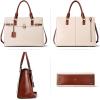 imageBOSTANTEN Briefcase for Women 156 inch Leather Laptop Bag Vintage Slim Lawyer Business Bag Stylish Work PurseAbeigebrown