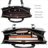 imageBOSTANTEN Briefcase for Women 156 inch Leather Laptop Bag Vintage Slim Lawyer Business Bag Stylish Work PurseBblackbrown