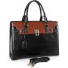 imageBOSTANTEN Briefcase for Women 156 inch Leather Laptop Bag Vintage Slim Lawyer Business Bag Stylish Work PurseBblackbrown