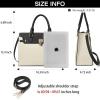imageBOSTANTEN Briefcase for Women 156 inch Leather Laptop Bag Vintage Slim Lawyer Business Bag Stylish Work PurseFbeigeblack