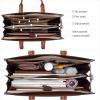 imageBOSTANTEN Briefcase for Women Laptop Tote 156 Inch Genuine Leather Handbag Work Bag BeigeAbeigebrown