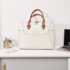 imageBOSTANTEN Briefcase for Women Leather 156 inch Laptop Shoulder Bag Office Work Crossbody HandbagAbeigebrown
