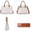 imageBOSTANTEN Briefcase for Women Leather 156 inch Laptop Shoulder Bag Office Work Crossbody HandbagAbeigebrown