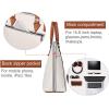 imageBOSTANTEN Briefcase for Women Leather 156 inch Laptop Shoulder Bag Office Work Crossbody HandbagAbeigebrown