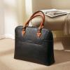 imageBOSTANTEN Briefcase for Women Leather 156 inch Laptop Shoulder Bag Office Work Crossbody HandbagBblackbrown