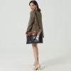 imageBOSTANTEN Briefcase for Women Leather 156 inch Laptop Shoulder Bag Office Work Crossbody HandbagKnew Black With Brown