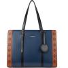 imageBOSTANTEN Laptop Bag for Women 156 inch Computer Leather Briefcase Vintage Work Tote HandbagBluebrown