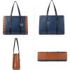 imageBOSTANTEN Laptop Bag for Women 156 inch Computer Leather Briefcase Vintage Work Tote HandbagBluebrown
