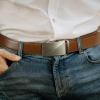 imageBOSTANTEN Ratchet Leather Belt For Men 2 Pack Dress and Casual with Adjustable Buckle Trim to Fit003black and Coffee