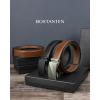 imageBOSTANTEN Ratchet Leather Belt For Men 2 Pack Dress and Casual with Adjustable Buckle Trim to Fit003black and Coffee