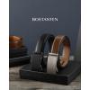 imageBOSTANTEN Ratchet Leather Belt For Men 2 Pack Dress and Casual with Adjustable Buckle Trim to Fit007black and Brown