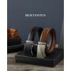 imageBOSTANTEN Ratchet Leather Belt For Men 2 Pack Dress and Casual with Adjustable Buckle Trim to Fit009black and Brown