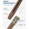 imageBOSTANTEN Ratchet Leather Belt For Men 2 Pack Dress and Casual with Adjustable Buckle Trim to Fit009black and Brown