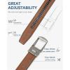imageBOSTANTEN Ratchet Leather Belt For Men 2 Pack Dress and Casual with Adjustable Buckle Trim to Fit010black and Brown