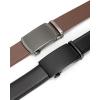 imageBOSTANTEN Ratchet Leather Belt For Men 2 Pack Dress and Casual with Adjustable Buckle Trim to Fit011black and Brown